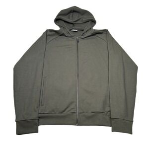 32 Degrees Heat Full Zip Hoodie Mens Large‎ Olive Green Lightweight Activewear